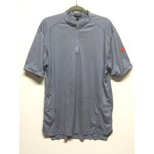 McDonald's Apparel Collection Sz L Large Uniform T shirt dusky-blue MacD logo